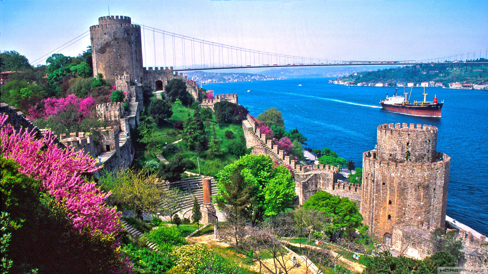 istanbul,şehir,deniz,köprü,rumeli hisarı