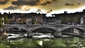roma,şehir,hdr,nehir