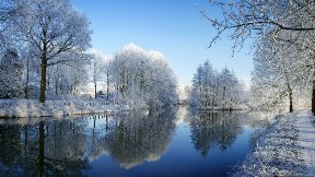 doğa,nehir,kar
