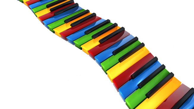 Renkli Piyano Tuşları