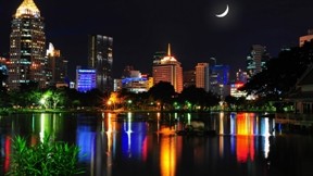 bangkok,şehir,tayland,gece,nehir