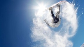 snowboard,kar,güneş,gökyüzü