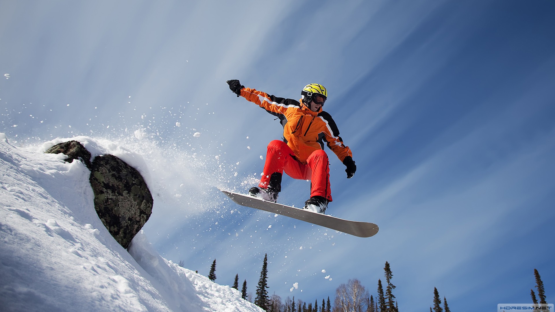 snowboard,gökyüzü,kar,doğa