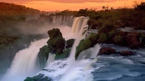 Iguazu,şelale,doğa,günbatımı,orman