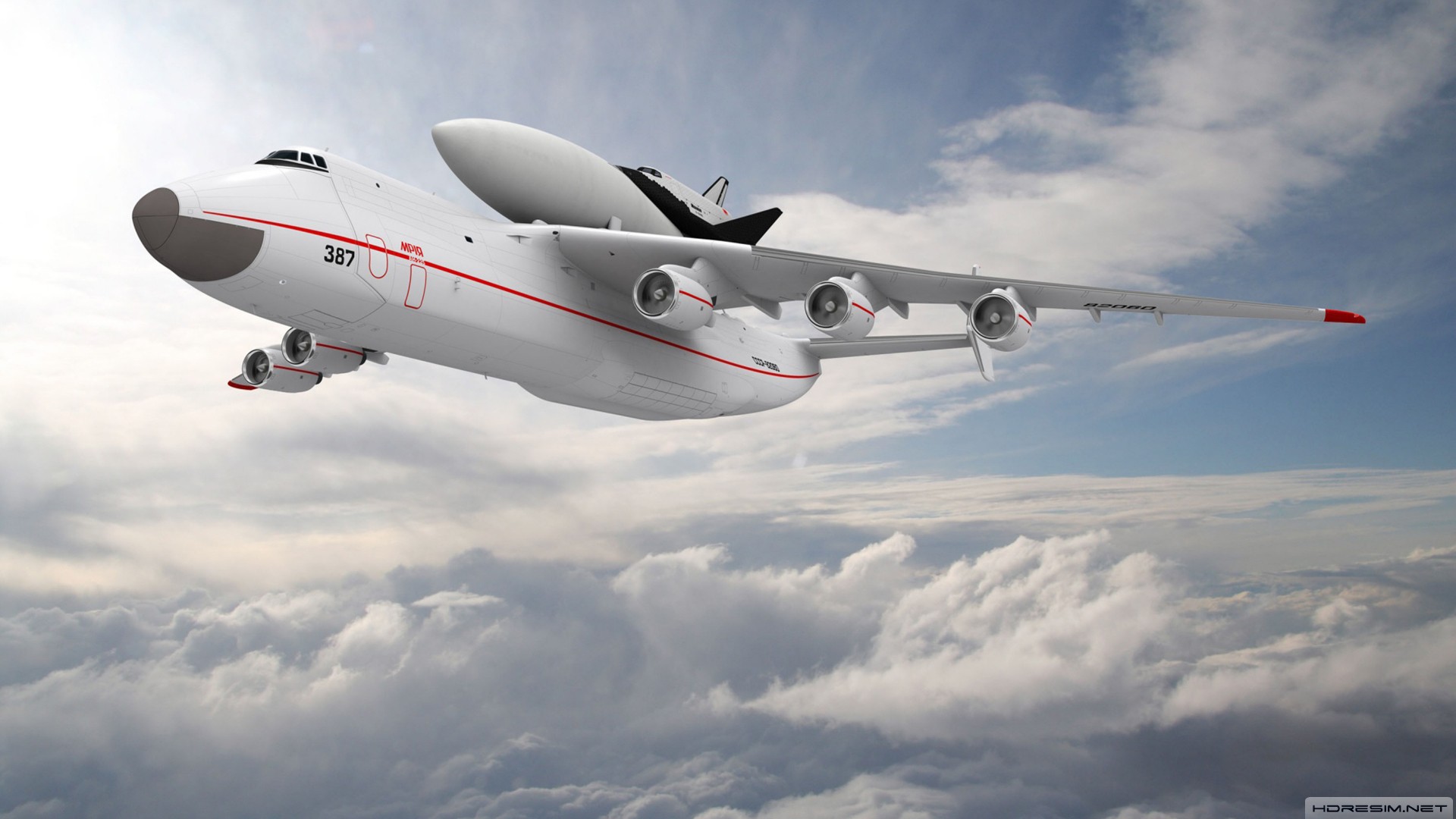 antonov,an-225,uçak,gökyüzü