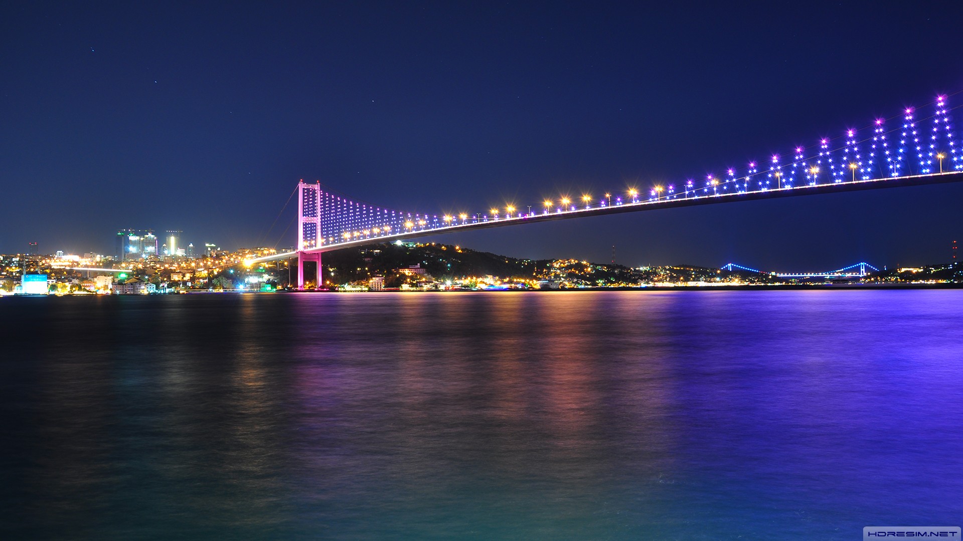 istanbul,köprü,boğaz,deniz,yıldız,gece
