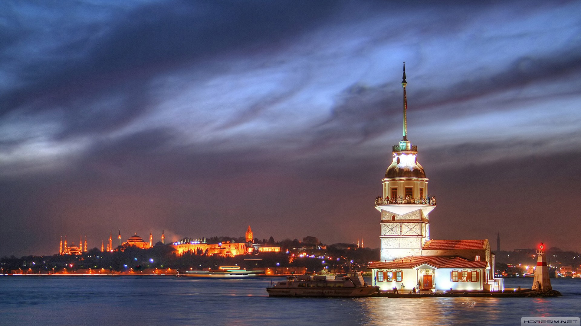 kız kulesi,istanbul,deniz