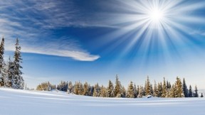 kış,güneş,kar,gökyüzü,ağaç