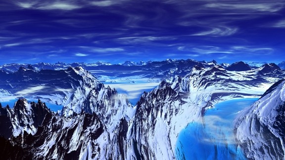 Mavi Karlı Dağ