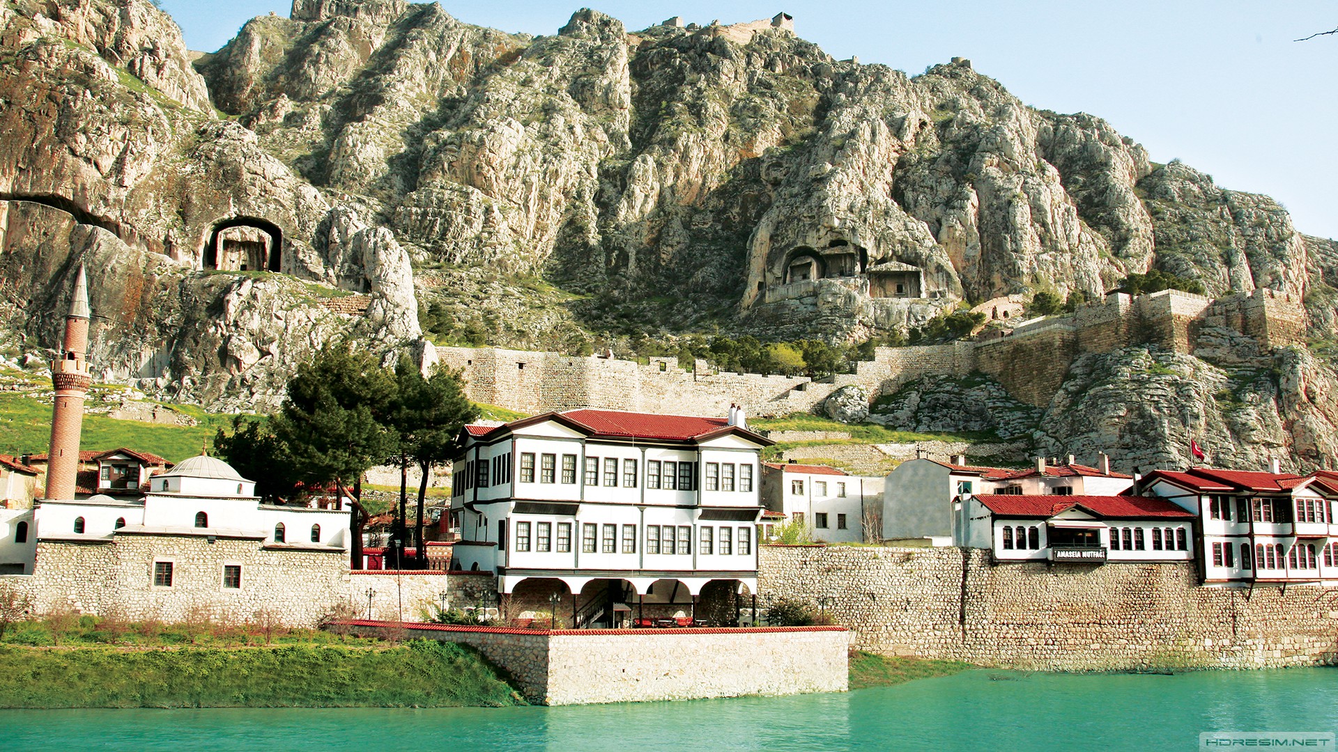 amasya,şehir,türkiye,nehir,dağ