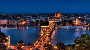 budapeşte,macaristan,şehir,gökyüzü,köprü
