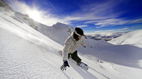 snowboard,kar,dağ,kış,gökyüzü