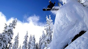 snowboard,kar,dağ,ağaç
