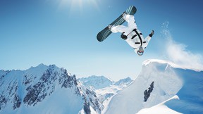 snowboard,kar,dağ,gökyüzü,güneş