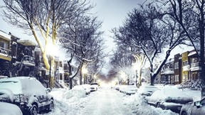 kar,kış,şehir,araba,ağaç,mahalle